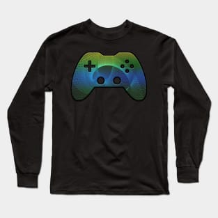 Gamer Christmas Tree Abstract Long Sleeve T-Shirt